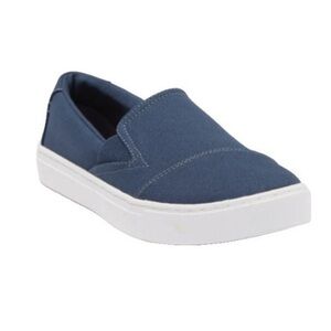 TOMS Luca Majolica Blue slip on canvas shoe size 8